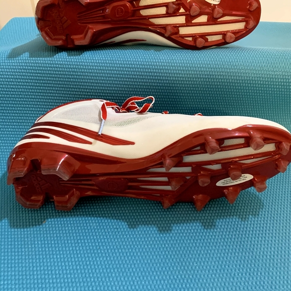 Adidas RGIII RG3 Size 15 Quick Frame Men's Football Cleats White Red C76205 - Picture 5 of 11